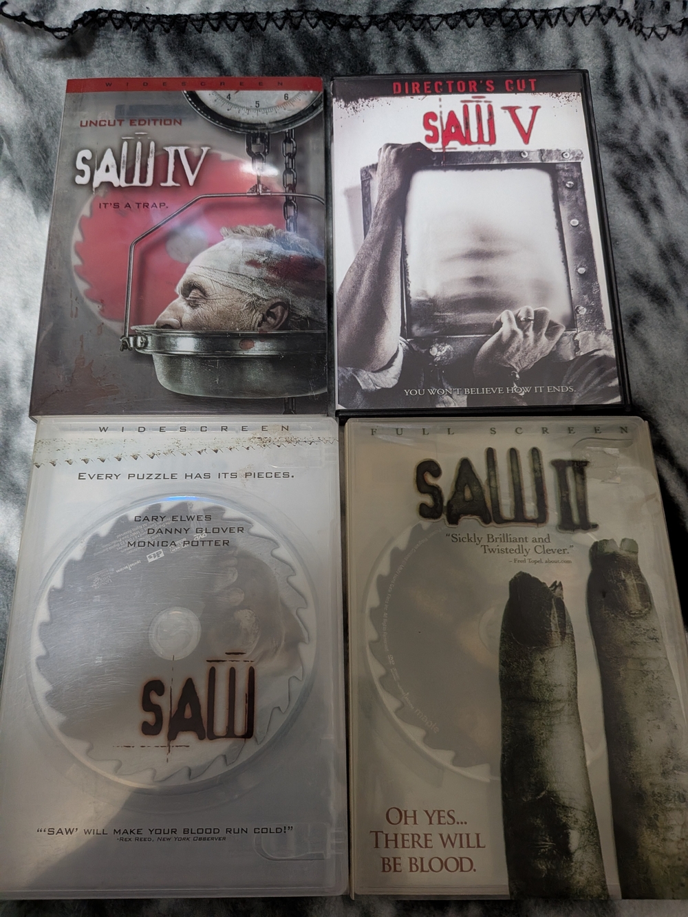 Saw Movie DVD Collection - 1,2,4,5